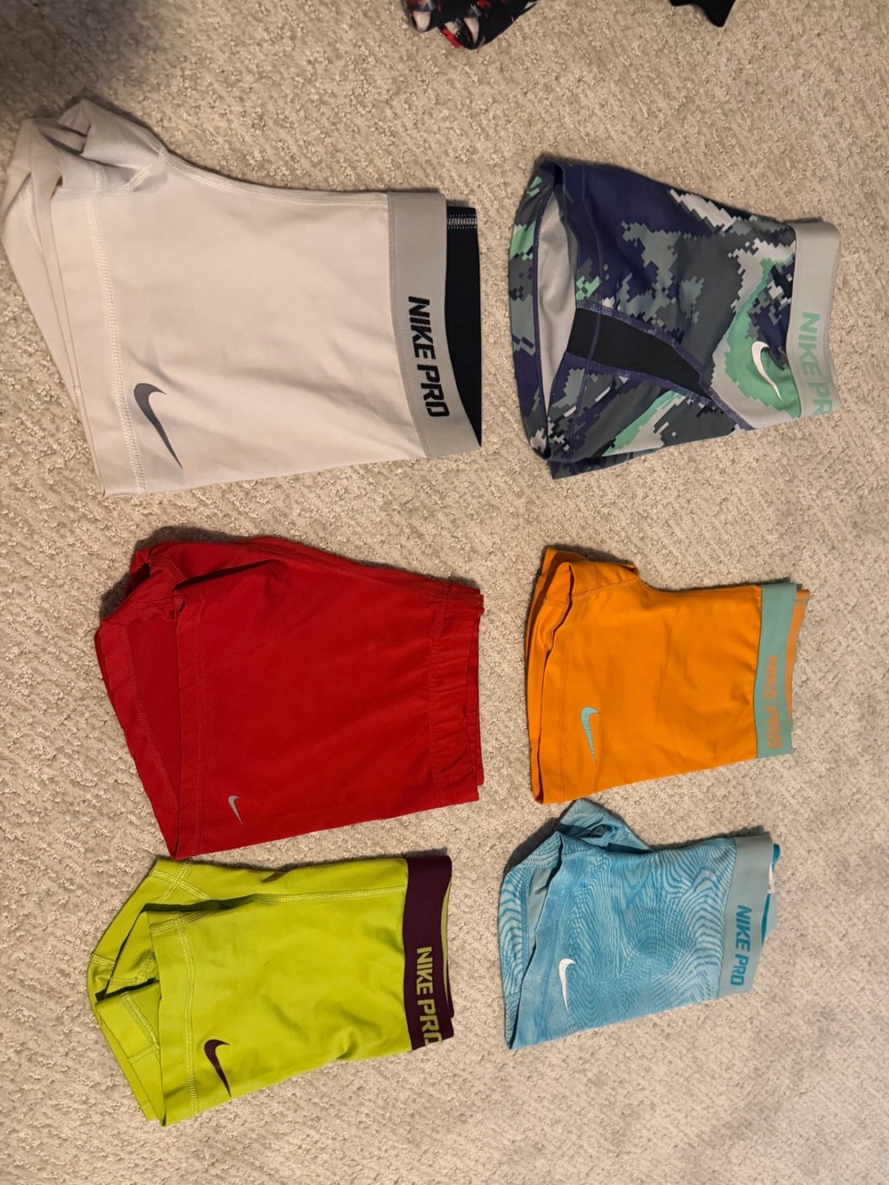 Nike Pro Compression Shorts - Assorted Colors Bundle